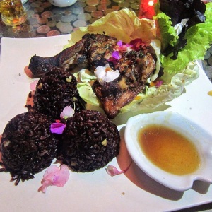Roasted Chicken with Forbidden Black Rice
